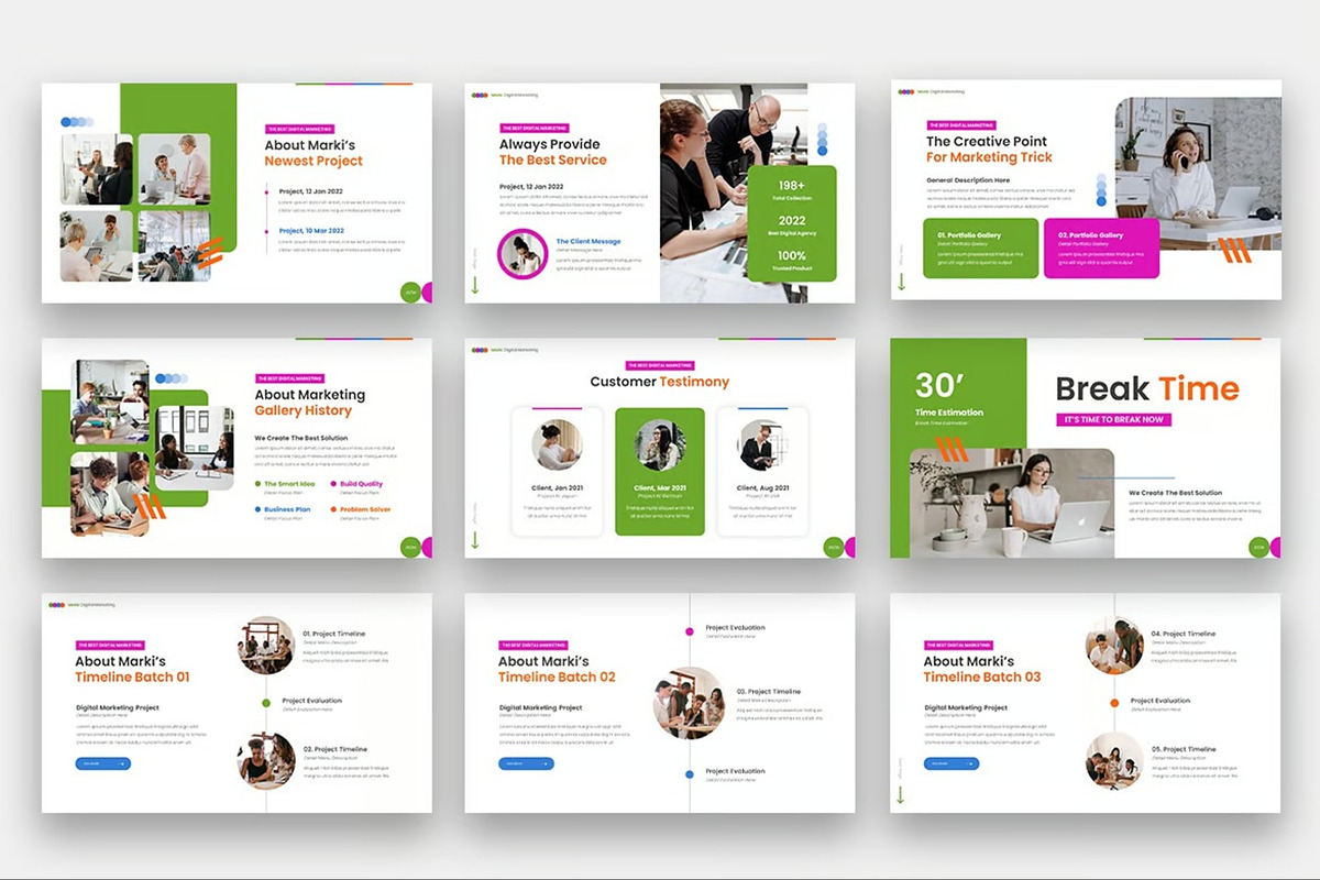 Marki - Digital Marketing Keynote, a Presentation Template by Fit-tee (Photo 5 of 6)