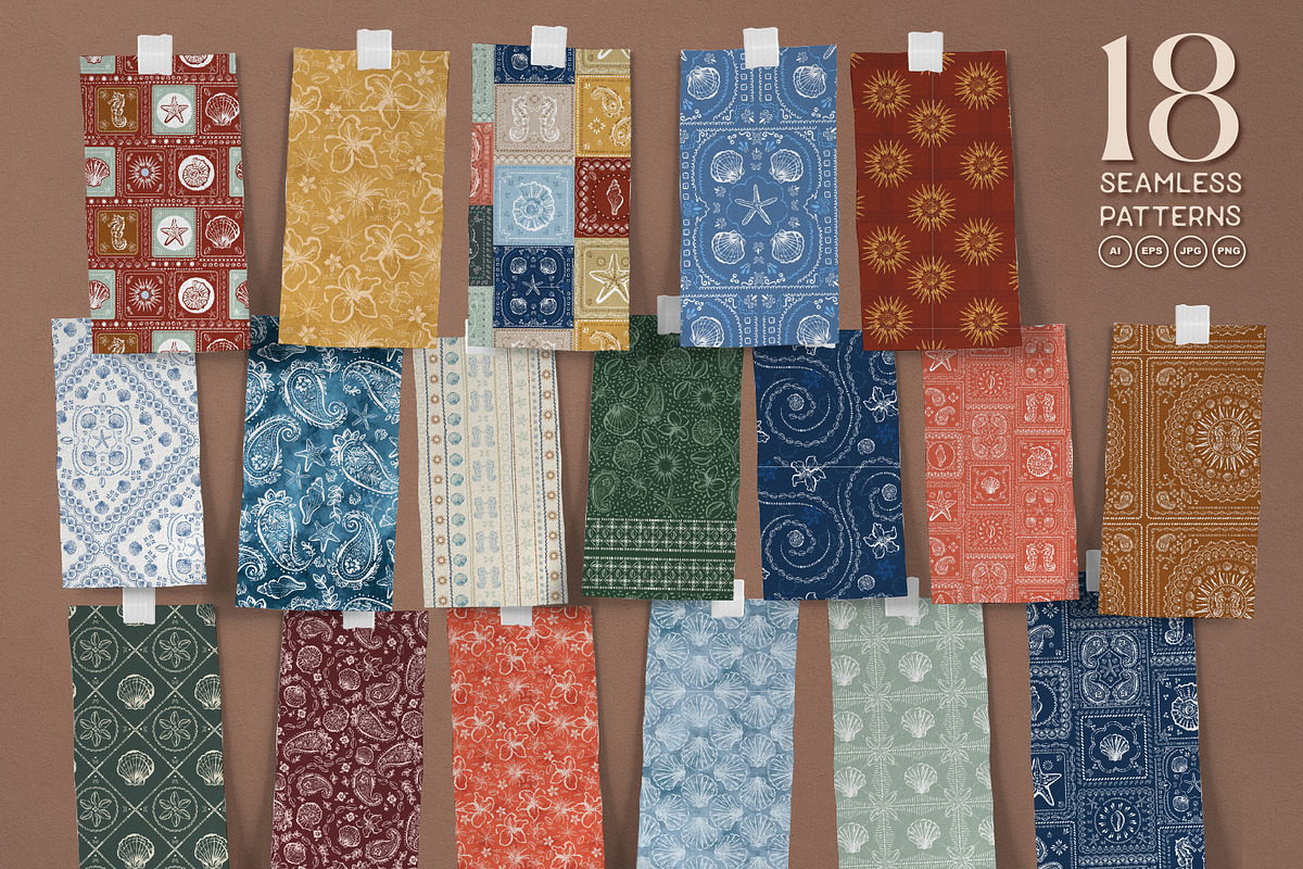 Coastal Bohemian Collection, a Pattern Graphic by MSNTY STUDIOX (Photo 6 of 33)