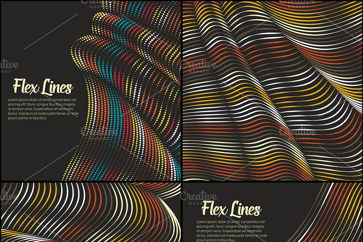 40 Flex Lines Backgrounds Part 2, a Texture Graphic by GarryKillian (Photo 5 of 5)