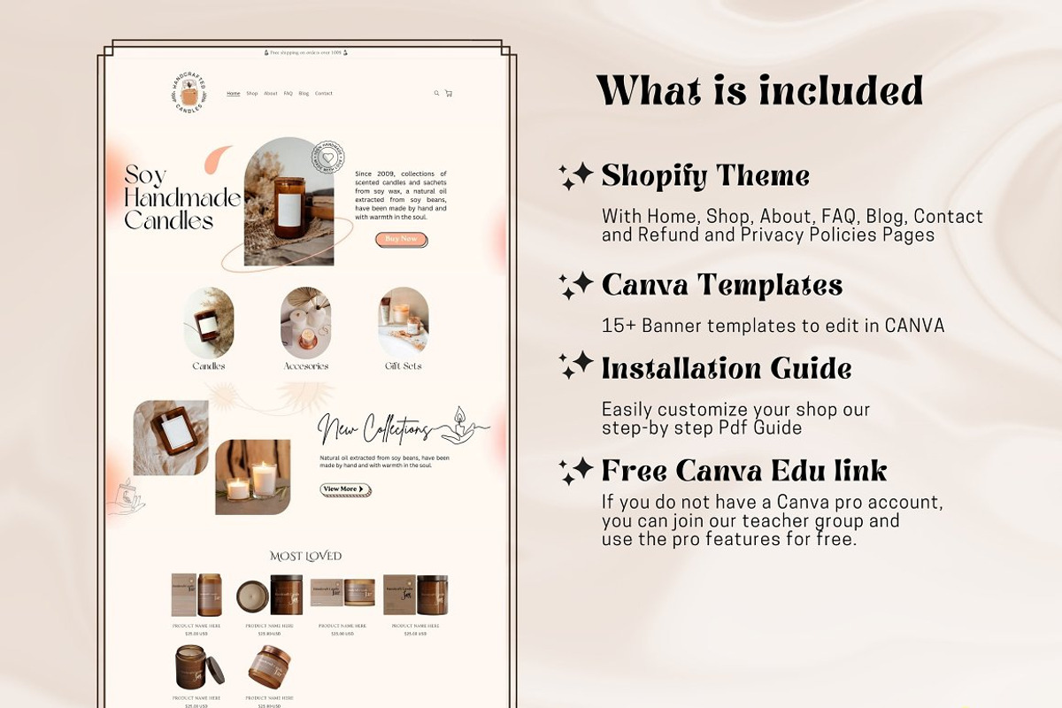 Candle - Skincare Shopify Theme, a Shopify Template by DaisyStudio (Photo 2 of 10)