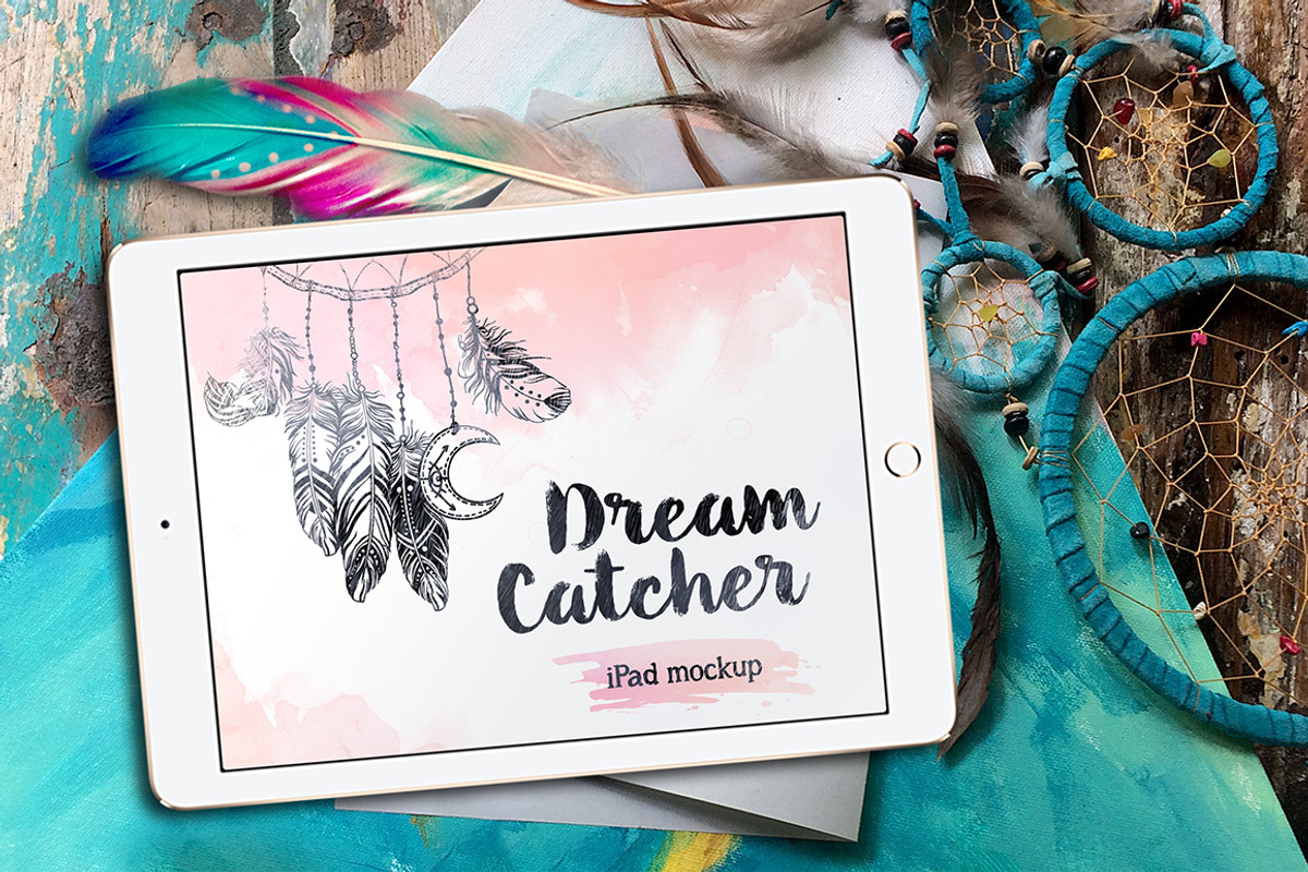 6 Dreamcatcher Mockups, a Packaging Mockup by Boho Mockup (Photo 3 of 3)