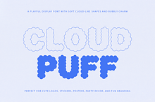 Cloud Puff Font