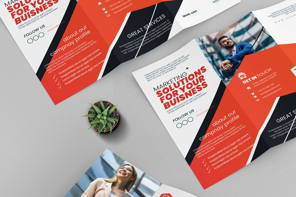 Corporate Tri Fold Brochure Template, a Brochure Template by MightyDesign (Photo 3 of 7)