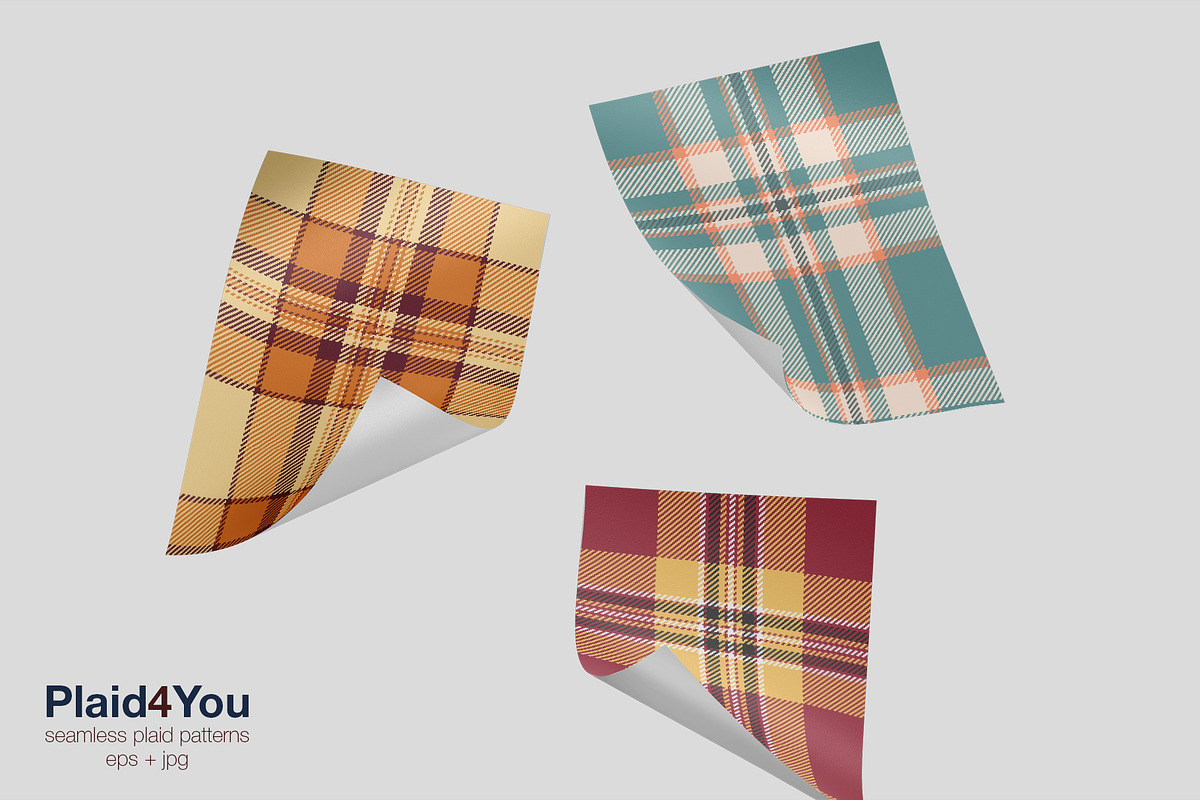#96 Autumn Check Patterns, a Pattern Graphic by Plaid4You (Photo 6 of 6)
