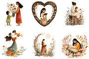 Rustic Mother’s Day Clipart Bundle, an Illustration by Designking (Thumbnail 5 of 5)