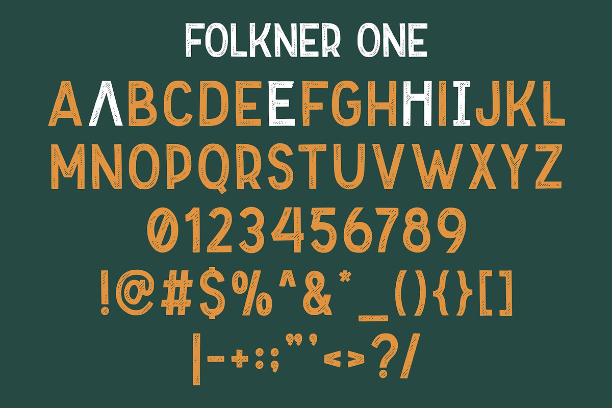 Folkner - Vintage Typeface preview 6