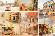 Roman holidays. Big set., an Object Illustration by DariKa (Thumbnail 9 of 13)