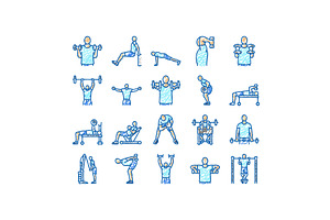 fitness exercise arm body workout, an Object Illustration by pikepicture