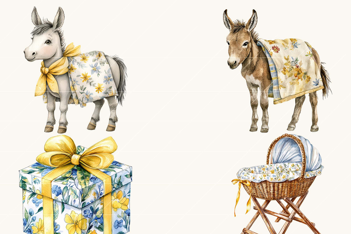 Talavera Baby Shower Clip Art, a Decorative Illustration by SparkyDesignsUS (Photo 5 of 9)