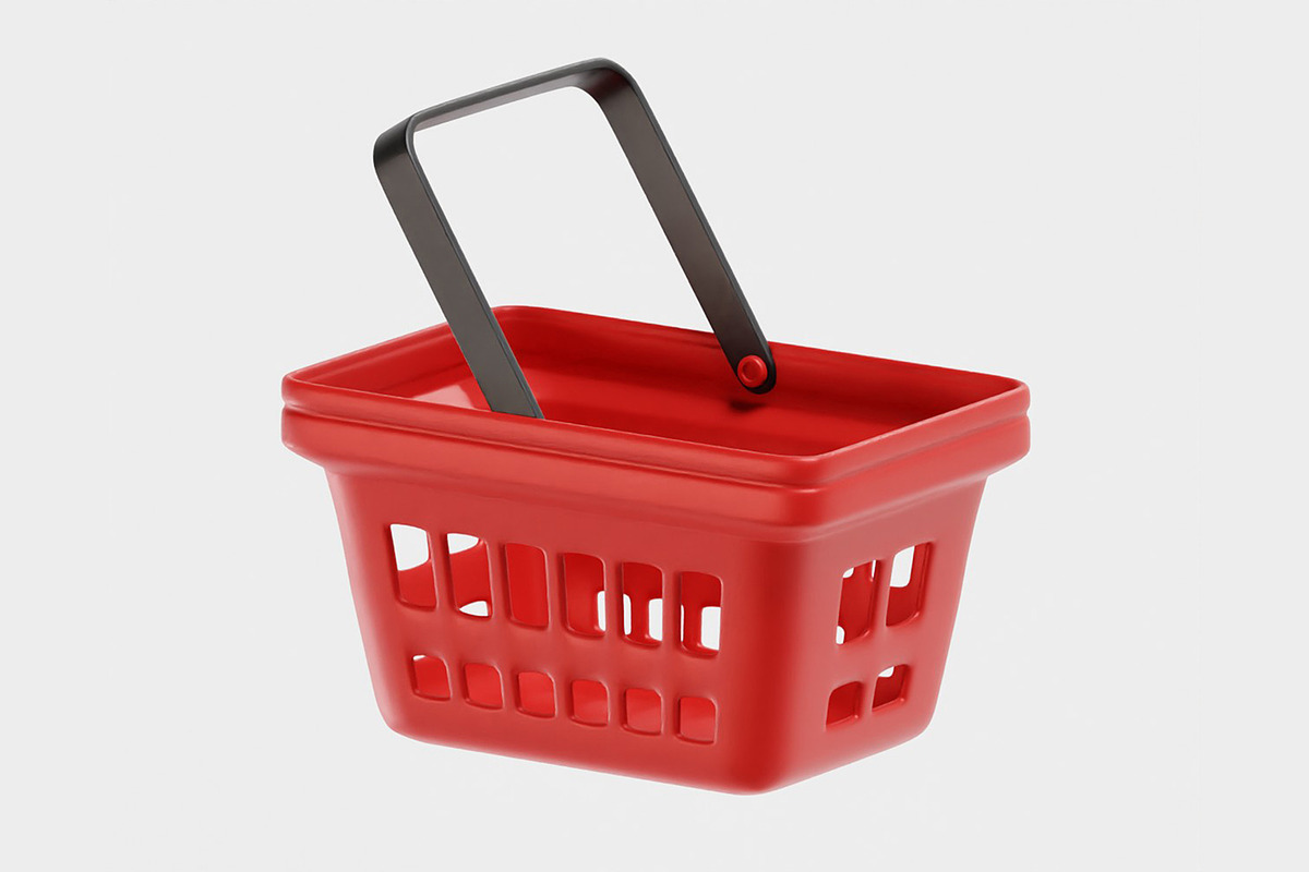 Shopping basket, an Object 3D Model by fahad121 (Photo 7 of 7)