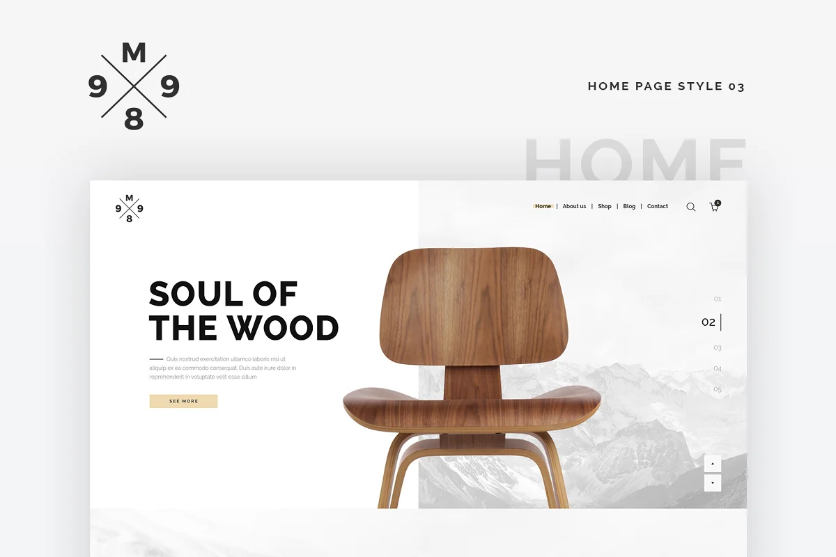 M989 Website Template Design UI Kit, an App Template by Capi Product (Photo 3 of 18)