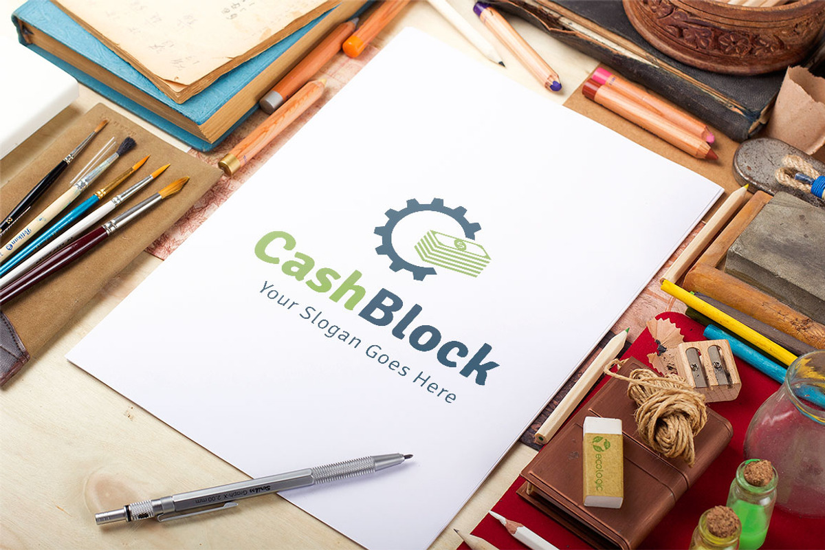 Cash Block Logo, a Branding & Logo Template by Dotnpix (Photo 2 of 5)