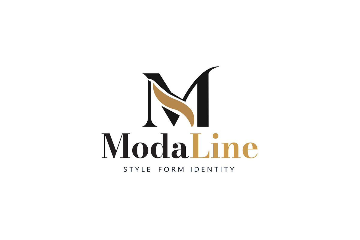 ModaLine Fashion Logo Template, a Branding & Logo Template by SANB (Photo 1 of 3)