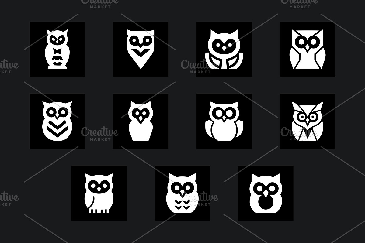 35 Owl Icon Pack, an Animal Illustration by Vectorium Studio (Photo 6 of 6)