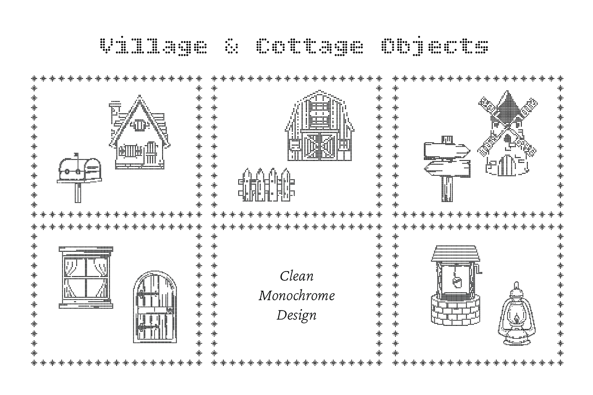 Cottage Pixel Art Collection, an Object Illustration by Invisual Studio (Photo 4 of 12)