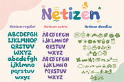 Netizen – Playful Bubble Font, a Handwritten Font by cocodesign (Thumbnail 6 of 9)