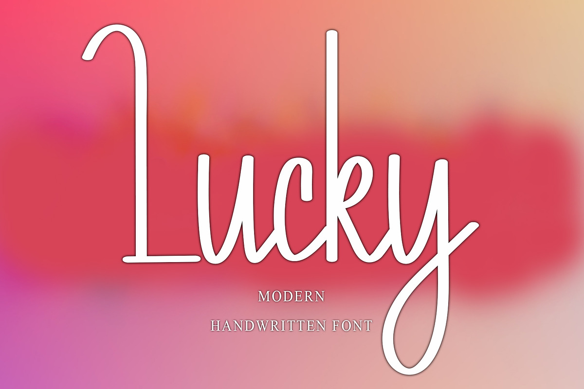 Lucky, a Handwritten Font by InermediaSTUDIO (Photo 1 of 6)