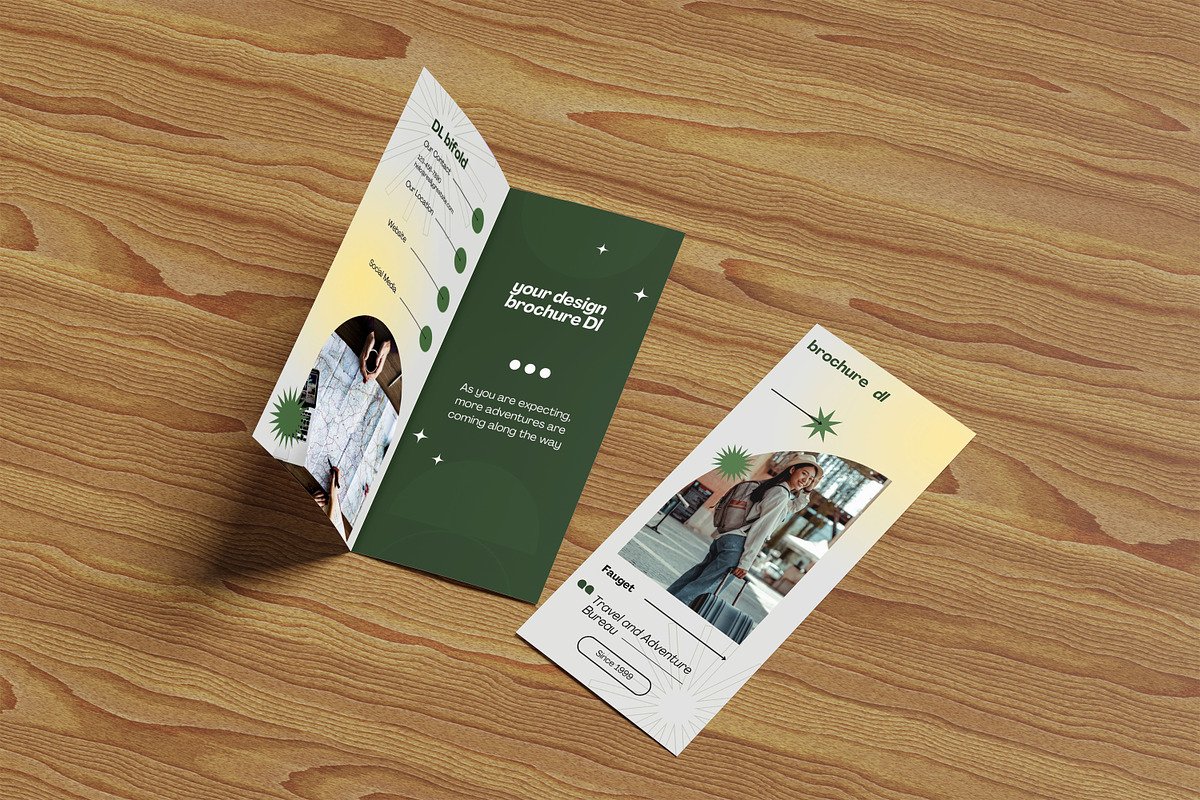 Bifold DL Flyer Mockups, a Brochure Template by kebunmockup (Photo 4 of 5)