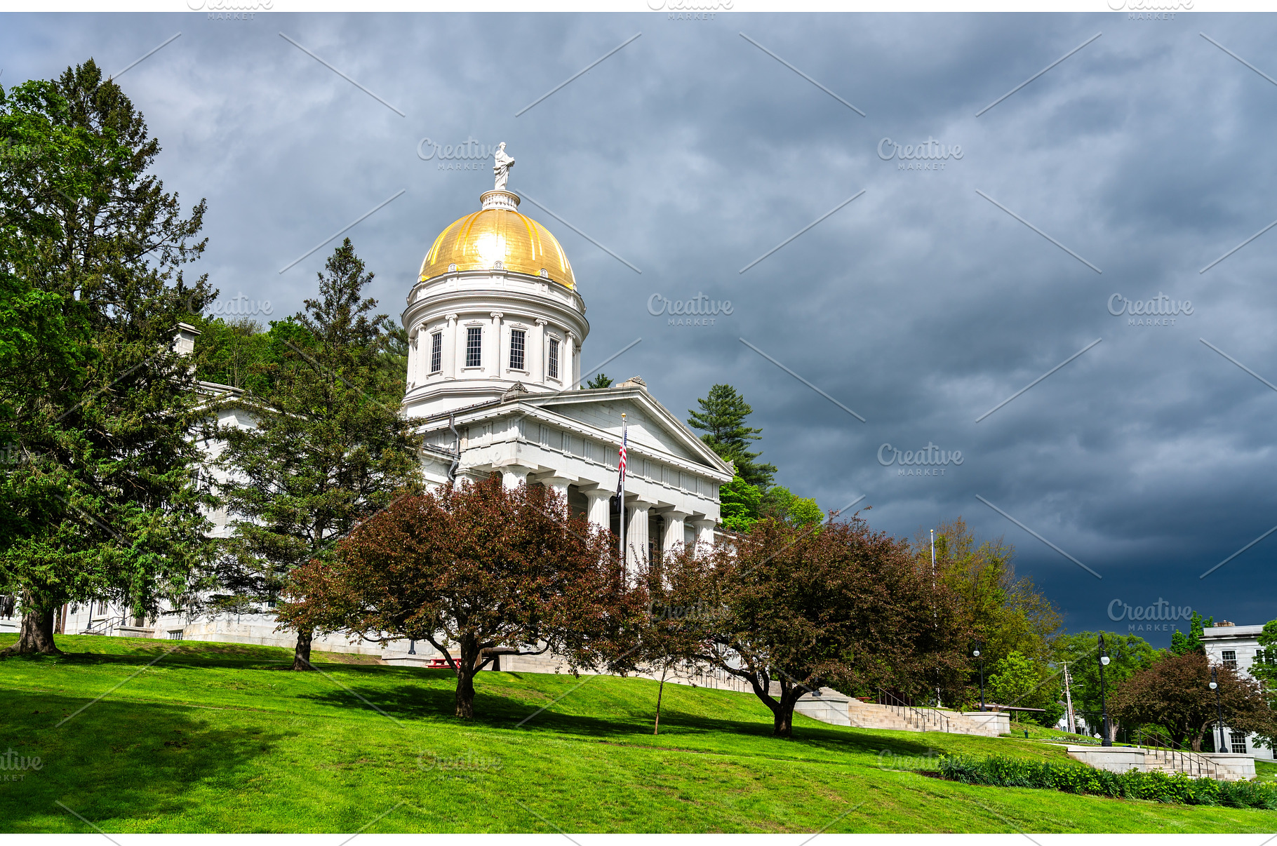 Vermont State House in Montpelier, an Architecture Photo by Leonid Andronov