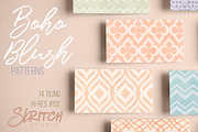 Boho Blush Patterns, a Pattern Graphic by Skritch Studio (Thumbnail 1 of 5)