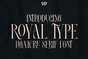 Royal Type - ligature serif font, a Serif Font by VP Fonts (Thumbnail 1 of 16)