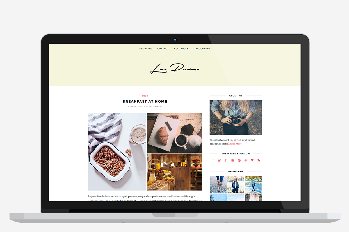 La Pura - WordPress Blog Theme, a WordPress Template by ThemeNeo (Photo 2 of 5)