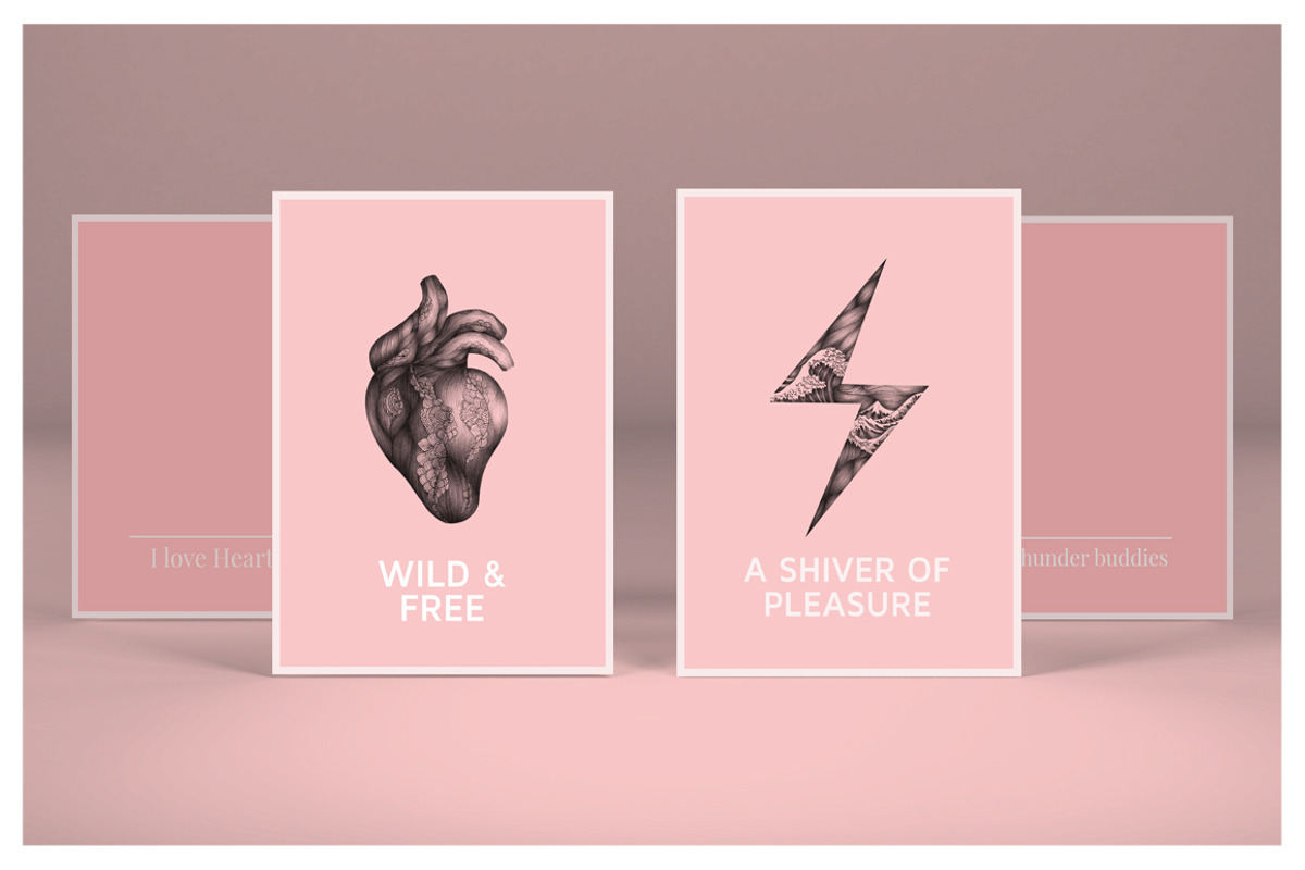 Thunder and Heart Postcard 01, a Flyer Template by Isbela  (Photo 3 of 5)