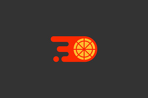 Pizza delivery minimalist logotype, a Templates & Theme by Himalia1