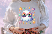 Halloween Cute Ghost Collection, an Illustration by designcity5 (Thumbnail 4 of 5)