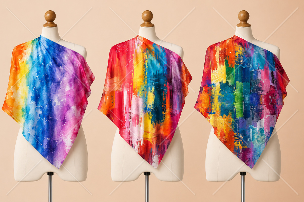 Rainbow Abstract Seamless Pattern, a Pattern Graphic by Canvas Craft (Photo 4 of 9)