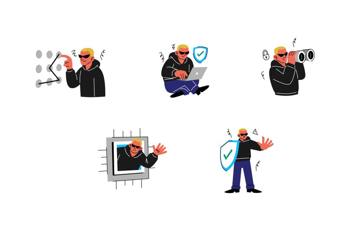 Character Cyber Security Style Vol 2, an Object Graphic by SLAB! Design (Photo 3 of 3)
