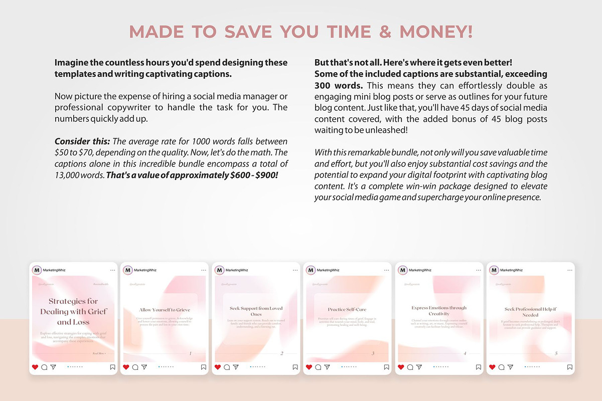 Mental Health Posts Templates, a Social Media Template by Aks-Designs (Photo 2 of 8)