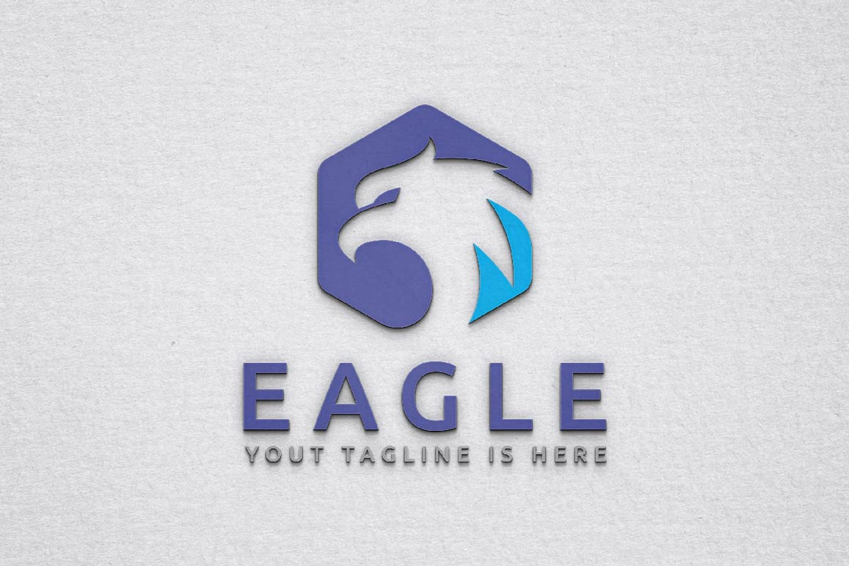Hexagon Eagle Hawk Falcon Bird Logo, a Branding & Logo Template by jongcreative (Photo 1 of 4)