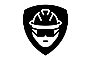 Safety defense solid icon, a Solid Icon by Creative priyanka