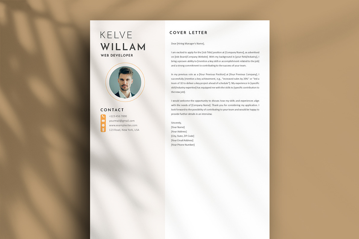 Minimalist resume template, a Resume Template by paulresume (Photo 3 of 4)
