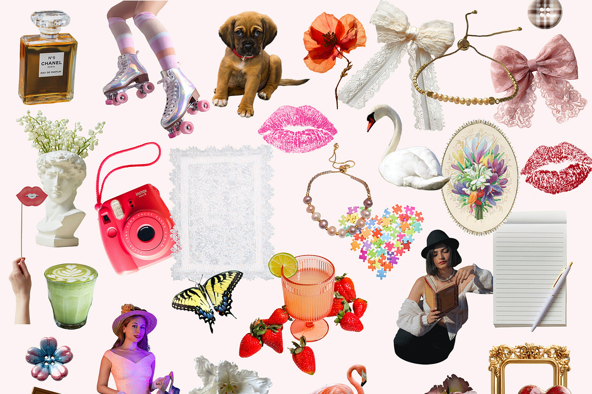 Sweetheart Scrapbook Girly Collage, an Object Graphic by SunnyAfternoons (Photo 4 of 10)