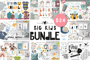 Big Kids Bundle Graphic & Patterns
