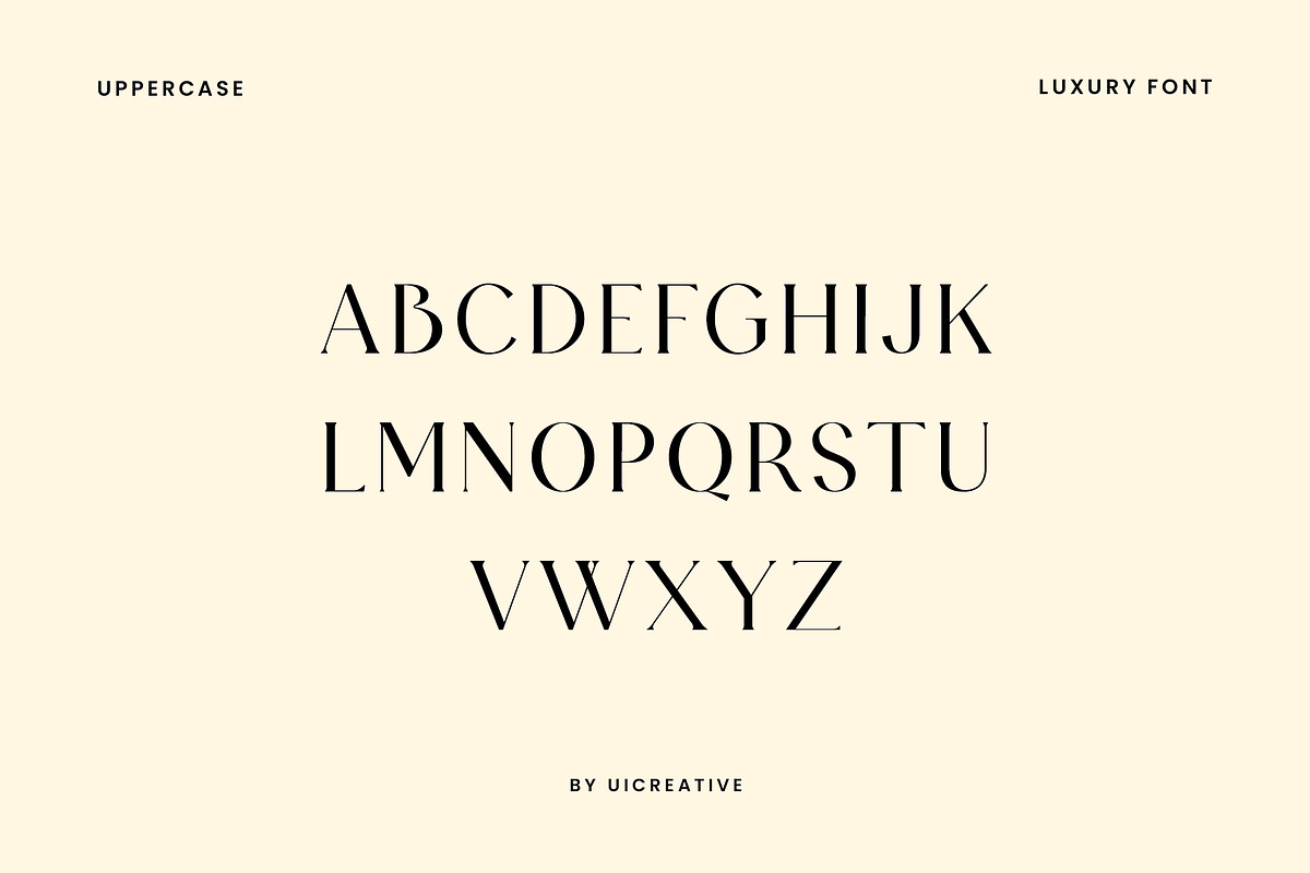 Luxiachy Luxury Serif Font, a Serif Font by UICreative (Photo 10 of 12)