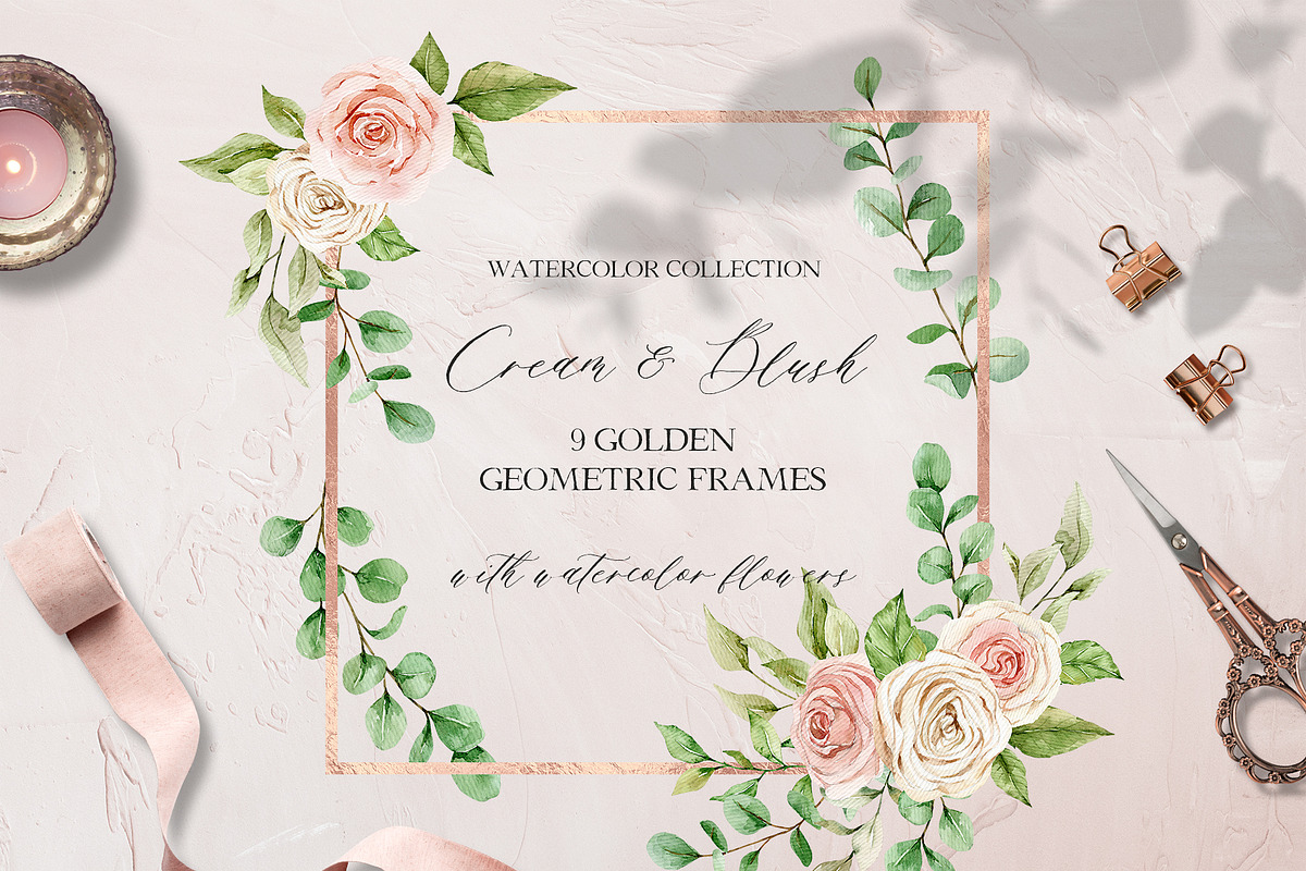 Cream & Blush - Watercolor Set, a Decorative Illustration by long summer (Photo 4 of 11)