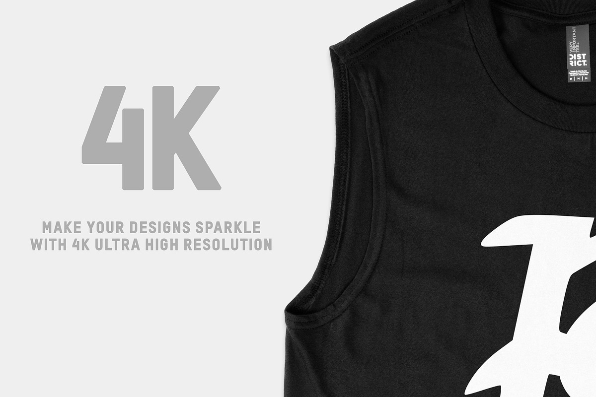 District Made 6300 VIT Muscle Tank, a Shirt Mockup by Pixel Sauce™ (Photo 3 of 7)