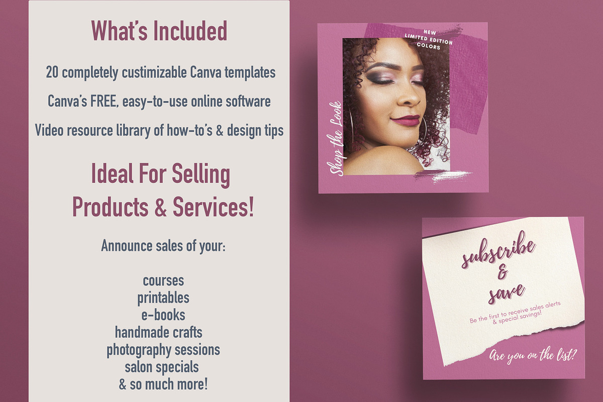 Instagram Posts and Story Templates, a Marketing Template by Ash Avenue Designs (Photo 4 of 6)