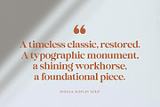 Bigola Display, a Serif Font by Mulkan Nazir (Thumbnail 15 of 15)