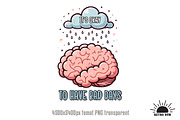Cute Mental Health Sublimation, an Object Graphic by GlitterCraft (Thumbnail 16 of 21)