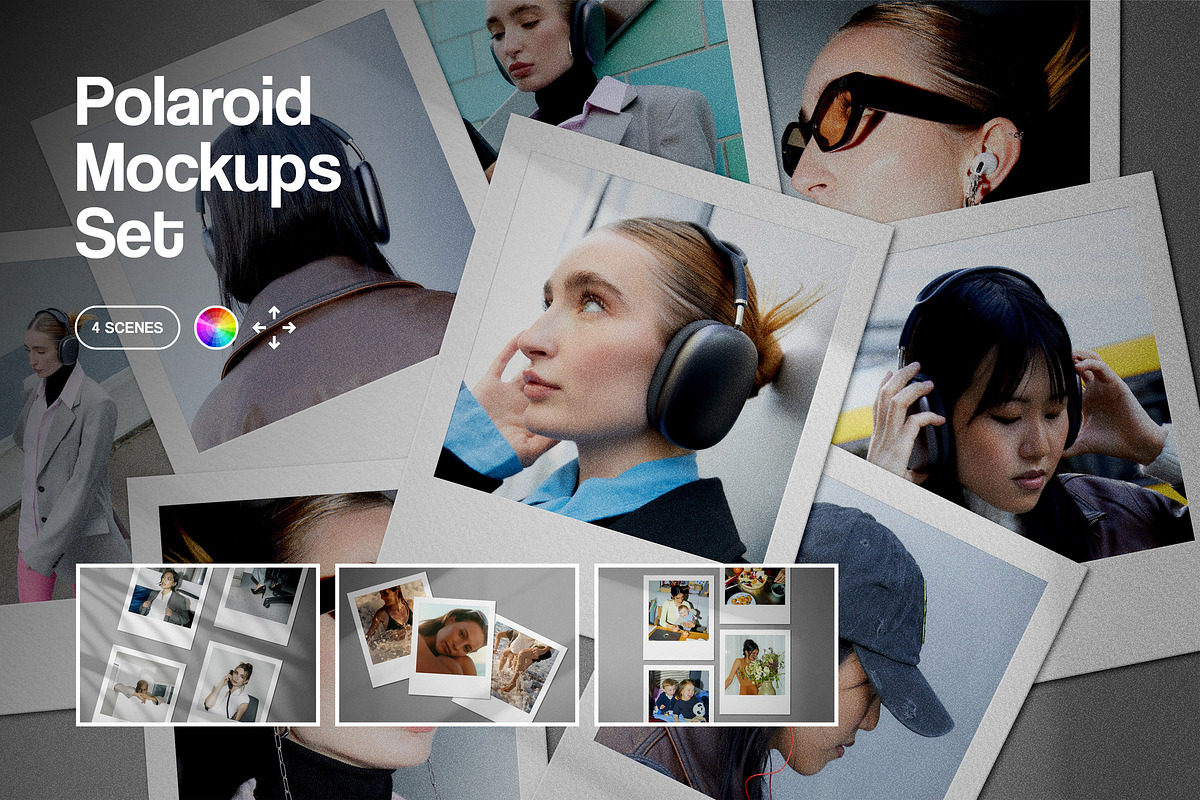 Polaroid Photo Mockup, a Product Mockup by Design Squad (Photo 1 of 6)