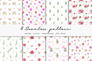 Valentine Day clipart Watercolor set, a Texture Illustration by Daryartsy (Thumbnail 7 of 10)