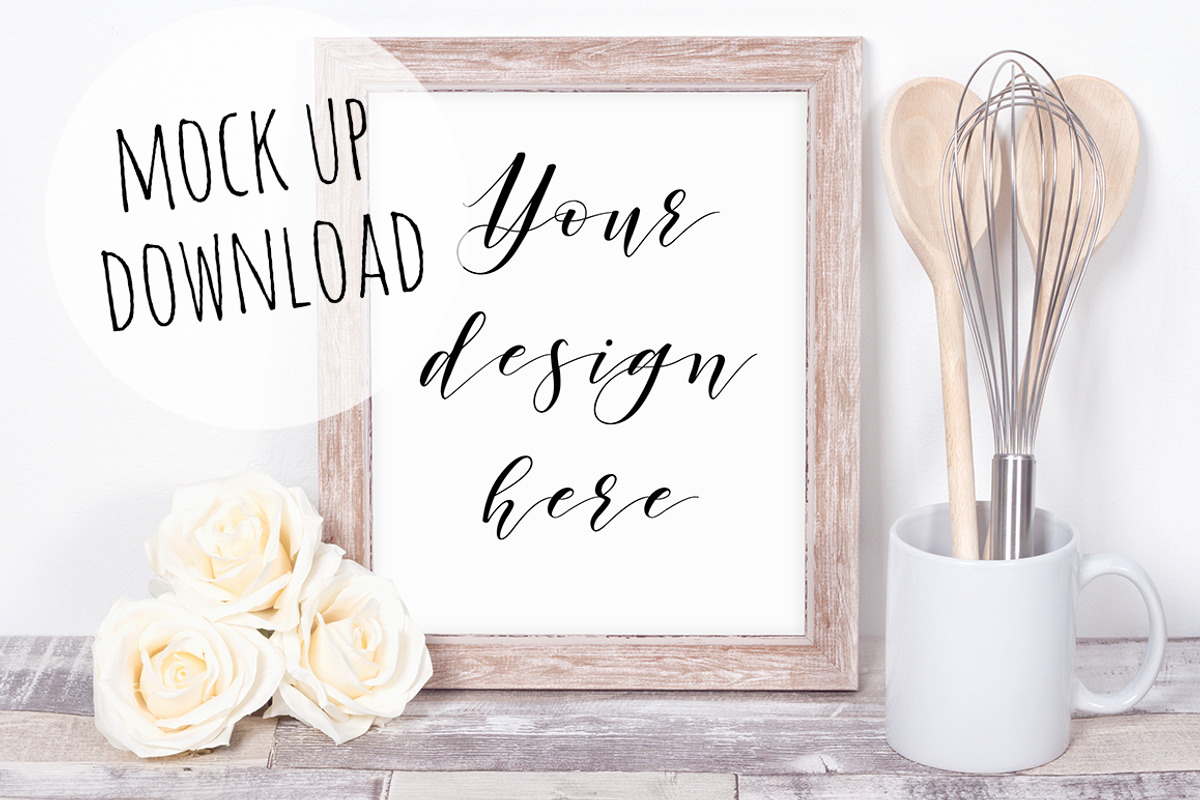 Rustic Frame Mockup Photo Bundle, a Print Template by Pixomize (Photo 6 of 9)