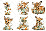 Whimsical Easter Deer Clipart, an Illustration by Black Bird Studio (Thumbnail 3 of 5)
