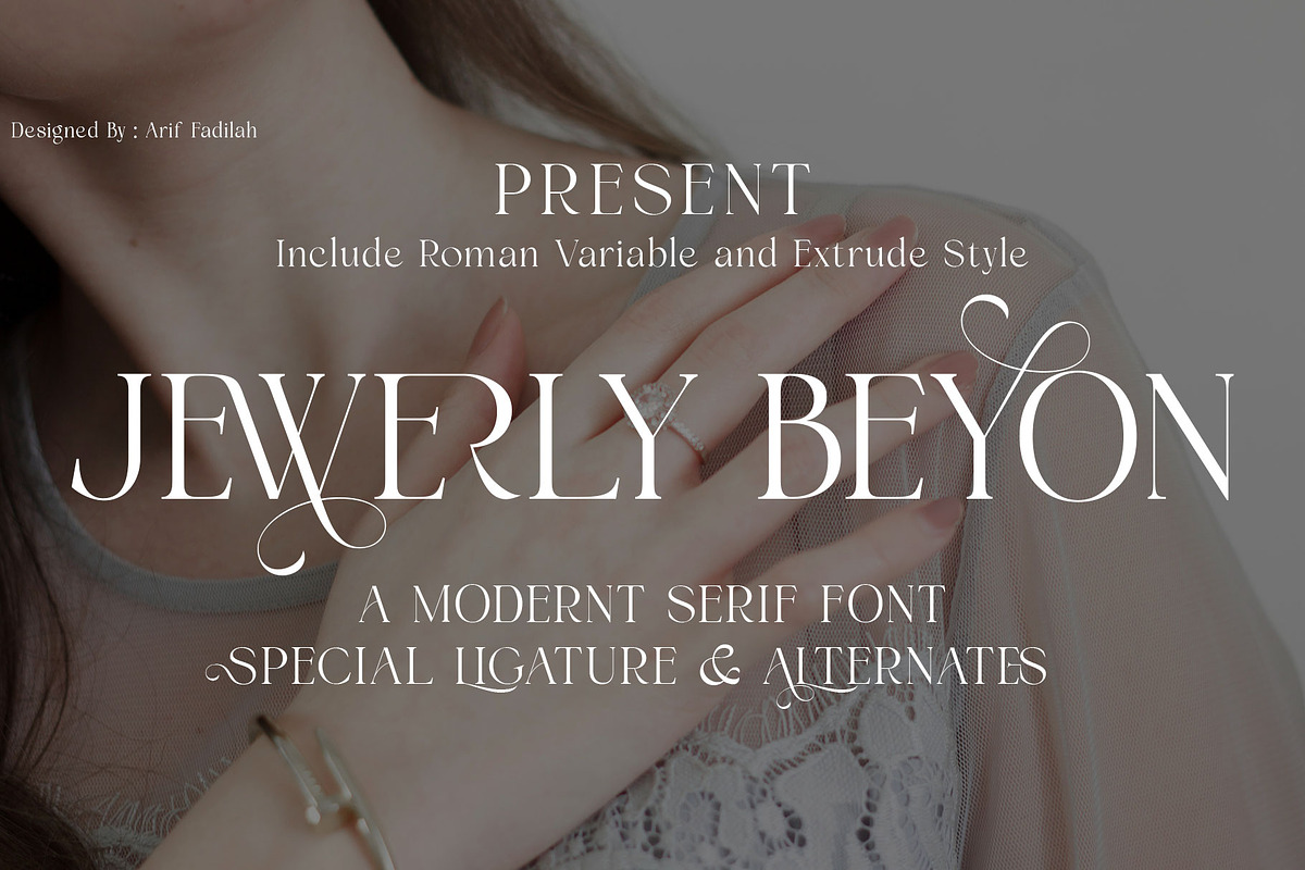 Jewerly Beyon - Serif Typeface, a Serif Font by LuhopCreative (Photo 1 of 17)