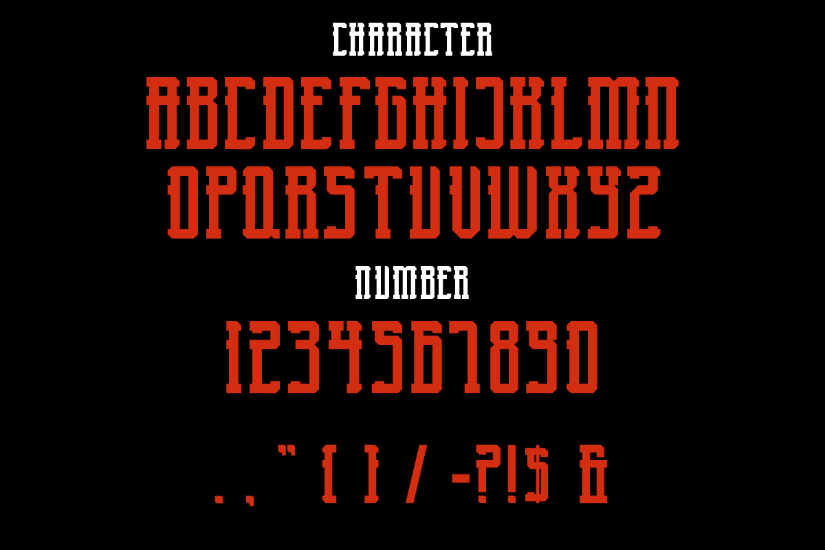 Gagak Hitam Display Font, a Blackletter Font by IHDSTD (Photo 4 of 5)