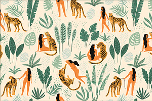 Be Wild. 8 Seamless Patterns